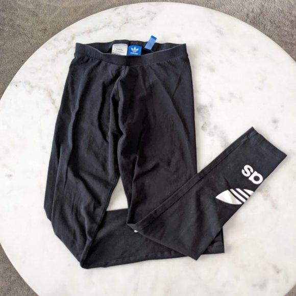 Adidas Originals Trefoil Logo Leggings - Picture 4 of 8